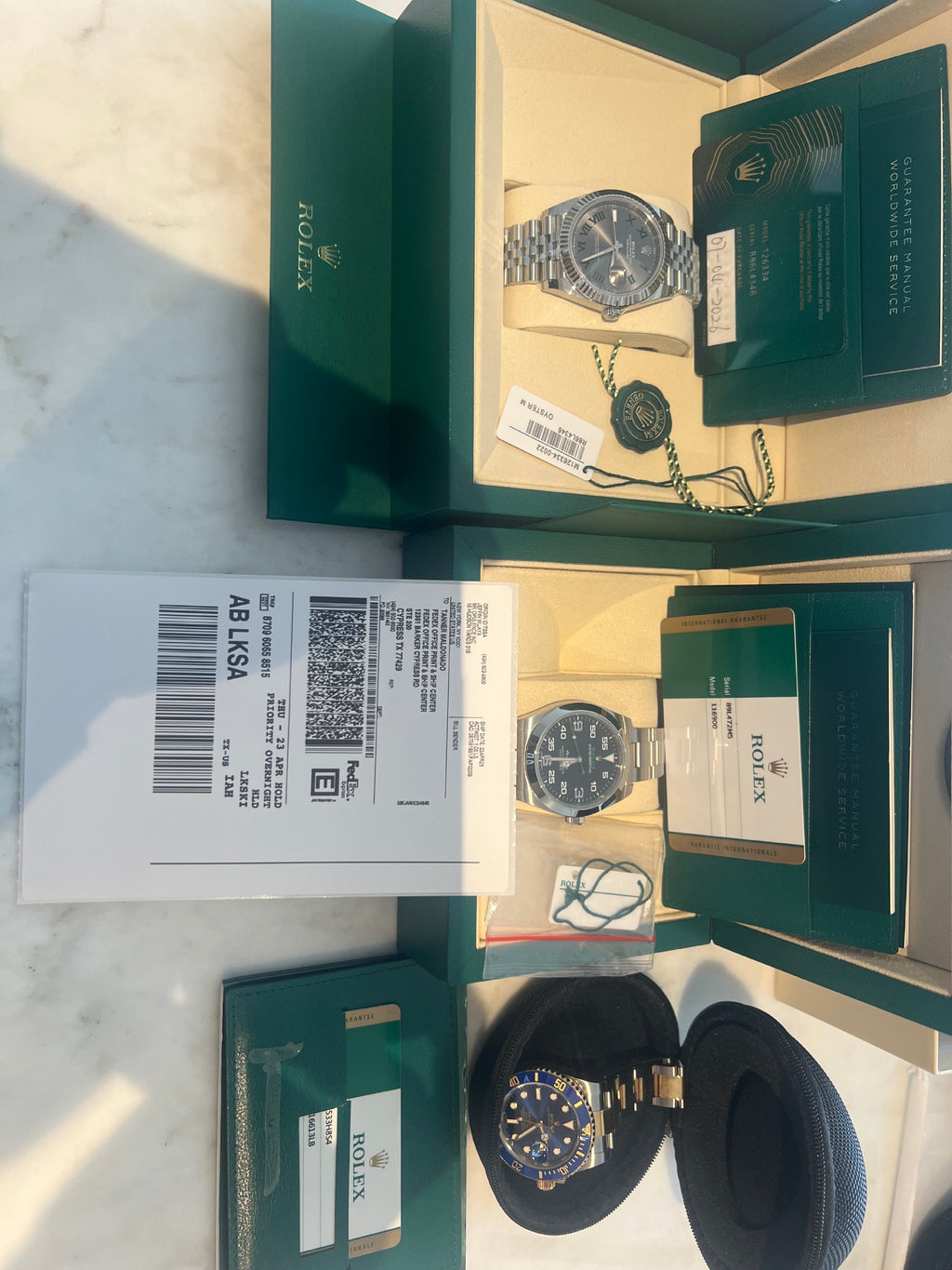 Rolex Retail Ready 116900 10/2021 W+C only