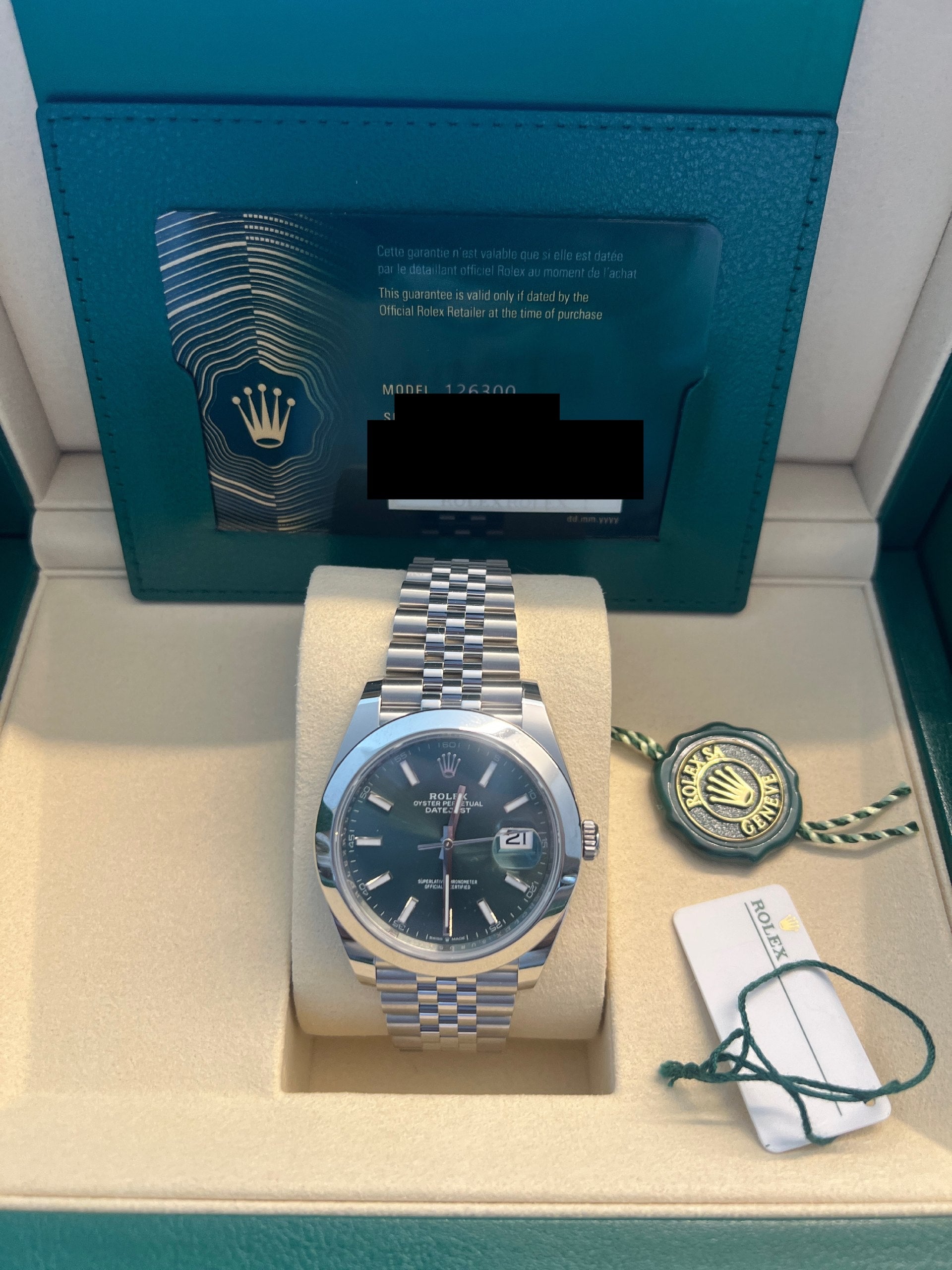 Rolex 126300 Jubilee Green