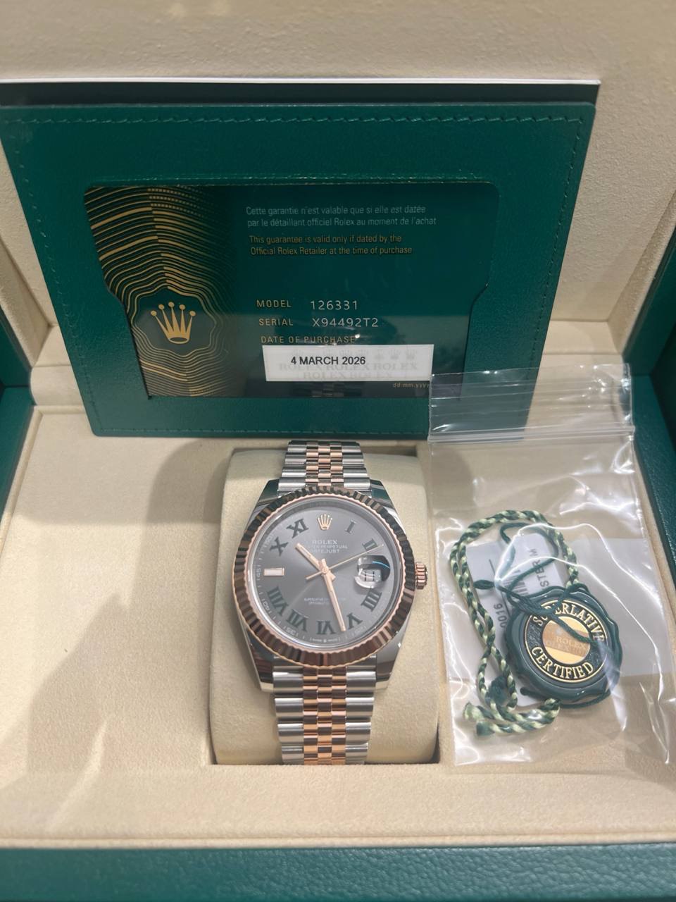 Rolex 126331 Jubilee Wimbledon