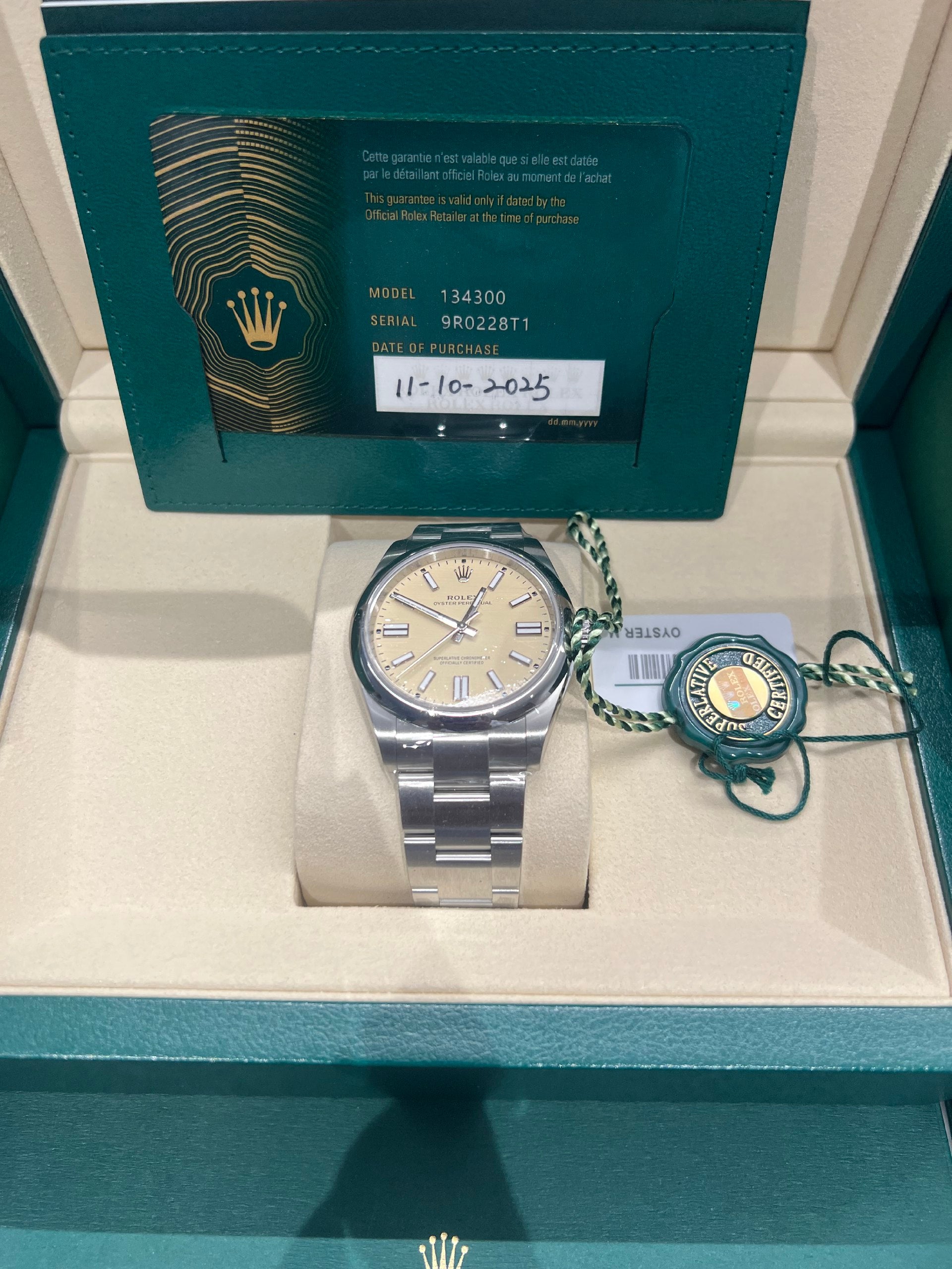 Rolex 134300 Oyster Mediterranean Blue