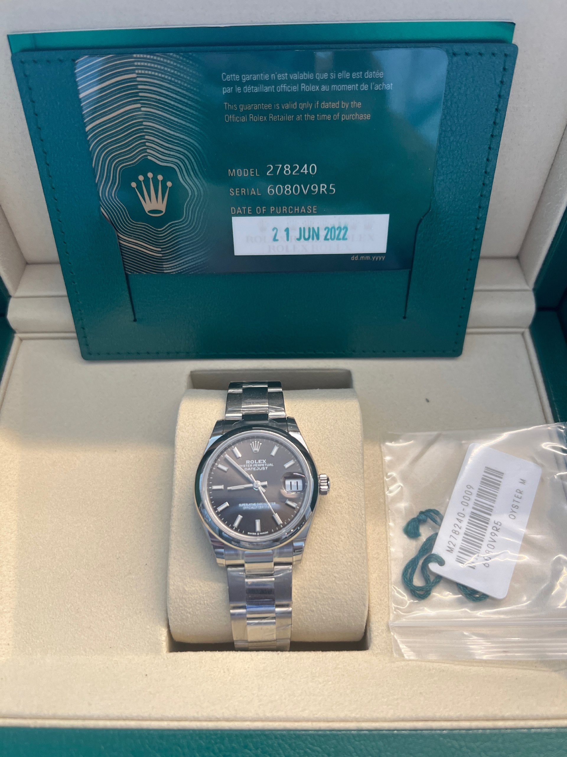 Rolex 278240 Pink Roman Oyster