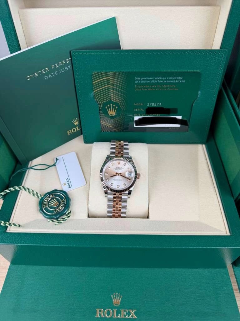 Rolex 278271 Jubilee Silver Diamond