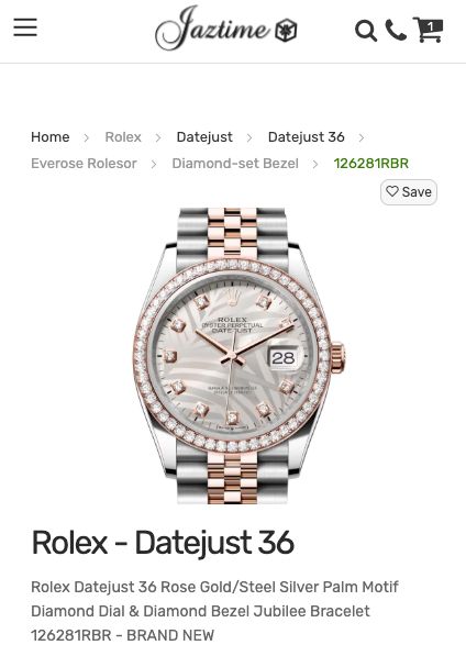 Rolex 126281RBR Jubilee MOP