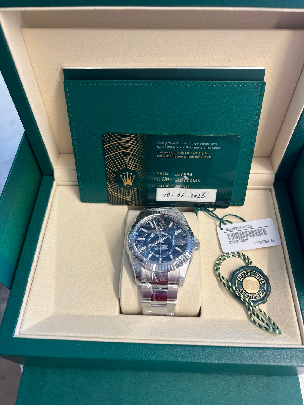 Rolex 336934 Oyster Mint Green