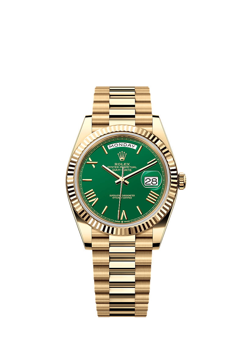 Rolex Day-Date 40 228238 Money Casino Green