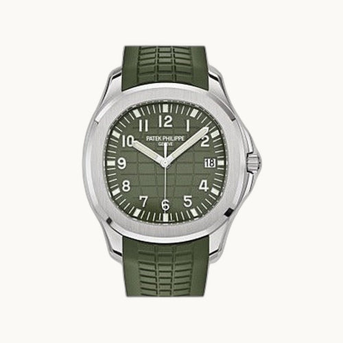 Patek Philippe Aquanaut 5168G Khaki Green - Open Wrist