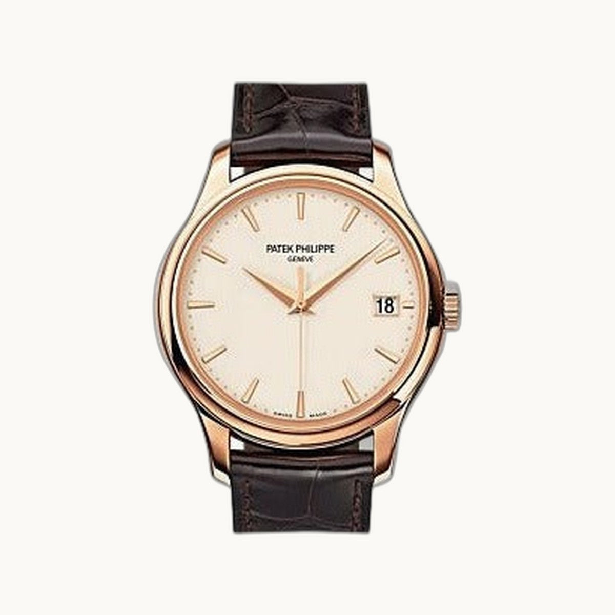 Patek Philippe Calatrava 5227R-001 Brown Rose Gold - Open Wrist