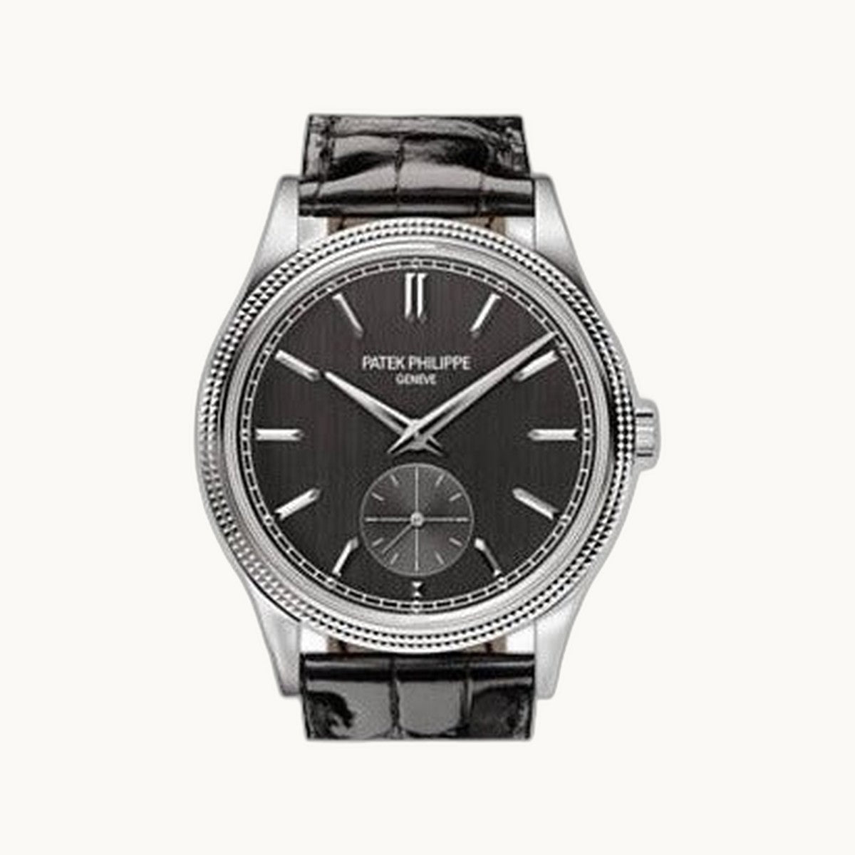 Patek Philippe Calatrava 6119G-001 Grey White Gold - Open Wrist