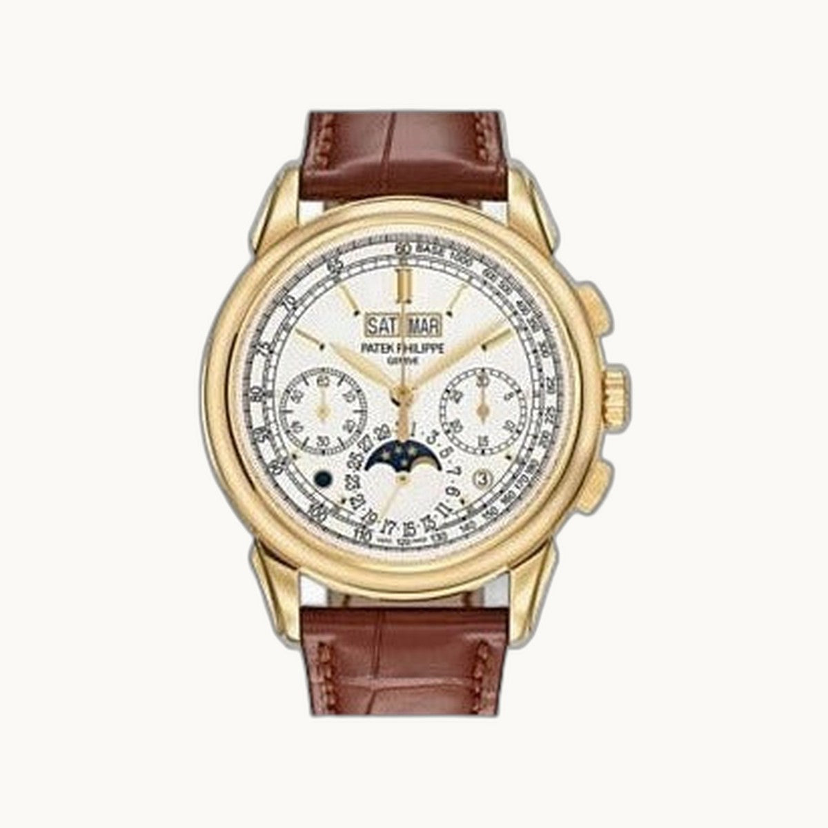 Patek Philippe Grand Complications Perpetual Calendar 5327G-001 Silver WG - Open Wrist