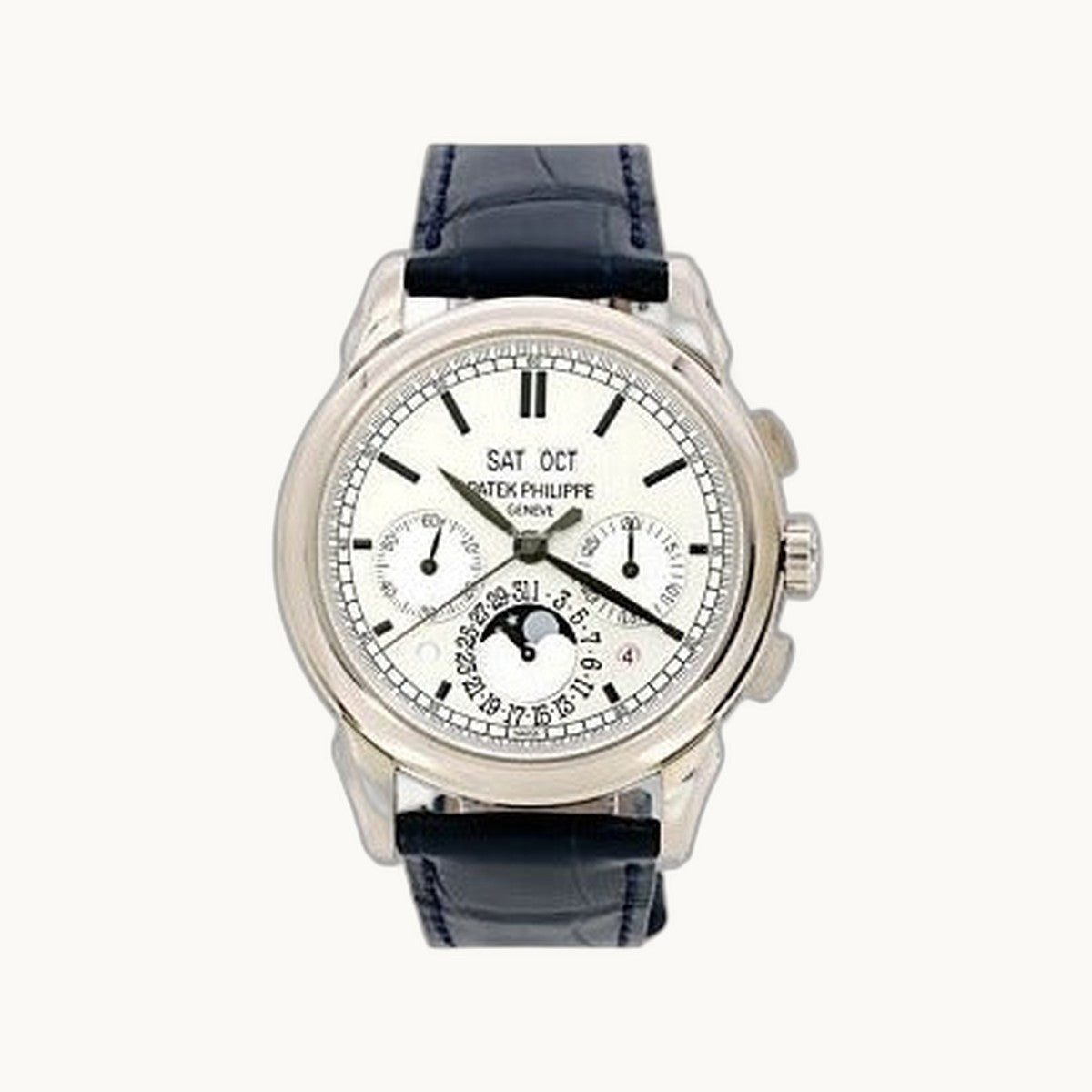 Patek Philippe Perpetual Calendar Chrono 5270/1R-001 Silver Rose Gold - Open Wrist