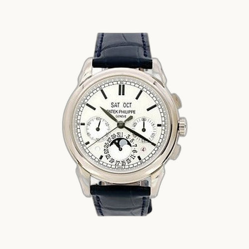 Patek Philippe Perpetual Calendar Chrono 5270/1R-001 Silver Rose Gold - Open Wrist