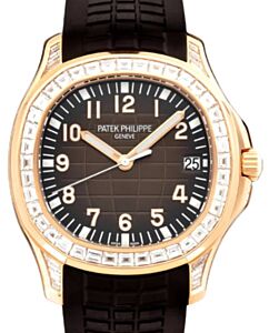 Patek Philippe Aquanaut Rose Gold Brown Diamond Bezel 5167/300R-010