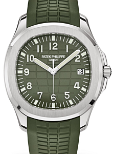 Patek Philippe Aquanaut Jumbo White Gold Khaki Green 5168G-010