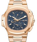 Patek Philippe Nautilus Flyback Chronograph Rose Gold Blue 5990/1R-001