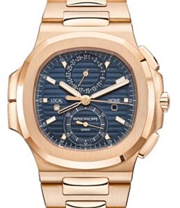 Patek Philippe Nautilus Flyback Chronograph Rose Gold Blue 5990/1R-001