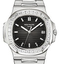 Patek Philippe Nautilus Platinum Black Diamond Baguette 5711/110P-001