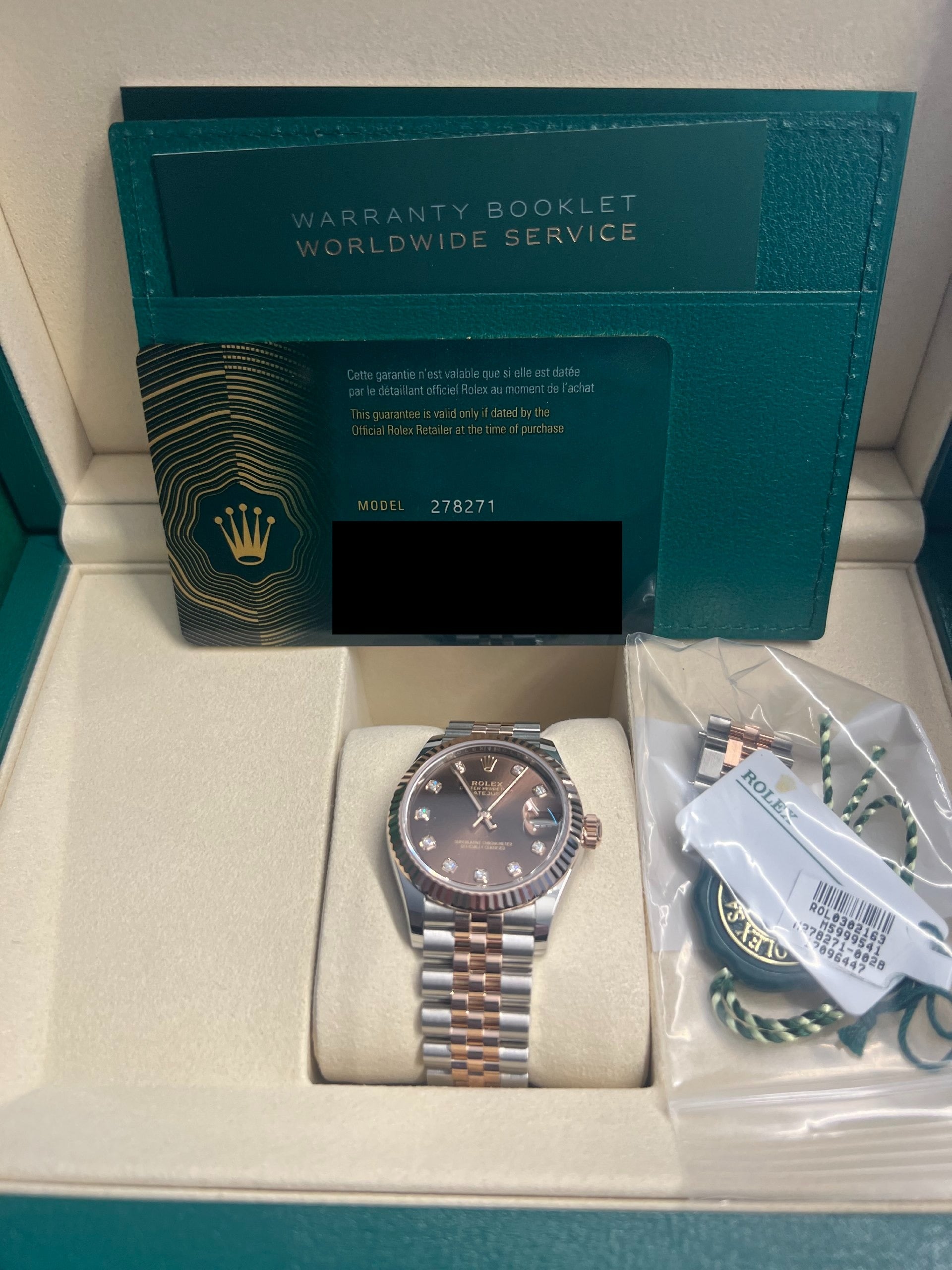 Rolex 278271 Jubilee Chocolate Diamond