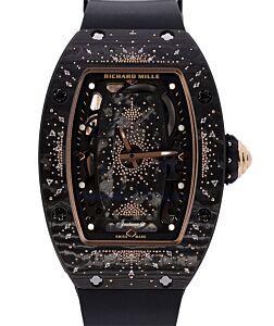 Richard Mille Automatic Winding Intergalactic Dark Night Carbon TPT Diamond Set Bezel RM 07-01