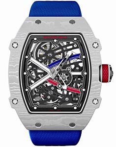 Richard Mille Extra Flat Alexis Pinturault France Carbon TPT White Blue Red RM 67-02