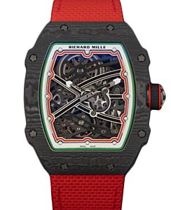 Richard Mille Extra Flat Italy Carbon TPT Red Green RM 67-02