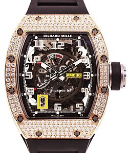 Richard Mille Automatic Winding with Declutchable Rotor Rose Gold Diamond Bezel RM 030