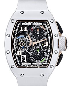 Richard Mille Lifestyle Flyback Chronograph White Ceramic RM 72-01