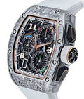 Richard Mille Lifestyle Flyback Chronograph White Gold Full Baguette Set Diamonds RM 72-01