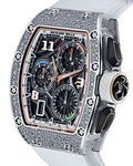 Richard Mille Lifestyle Flyback Chronograph White Gold & Snow Set Diamonds RM 72-01