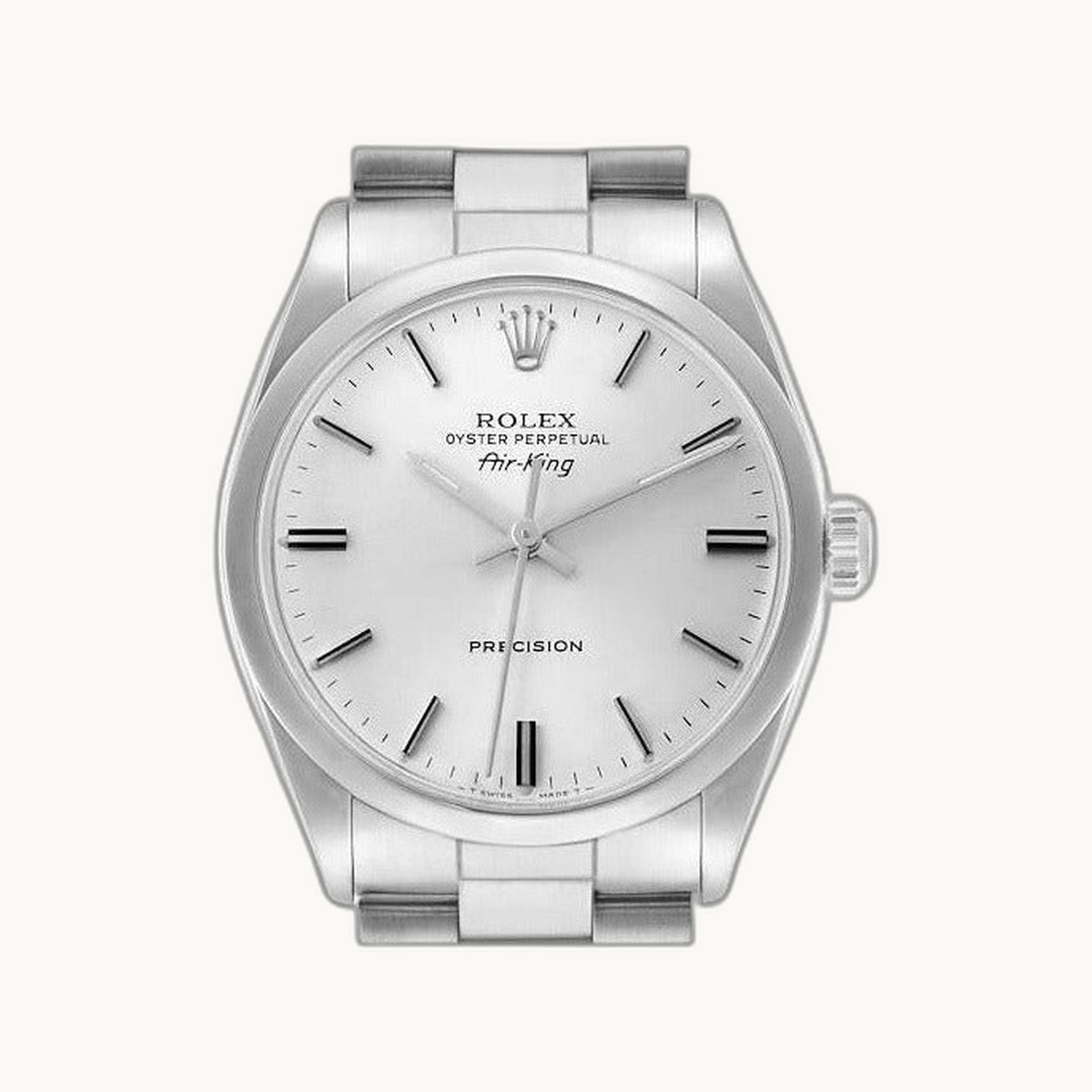 Rolex Air-King 5500 Silver - Open Wrist
