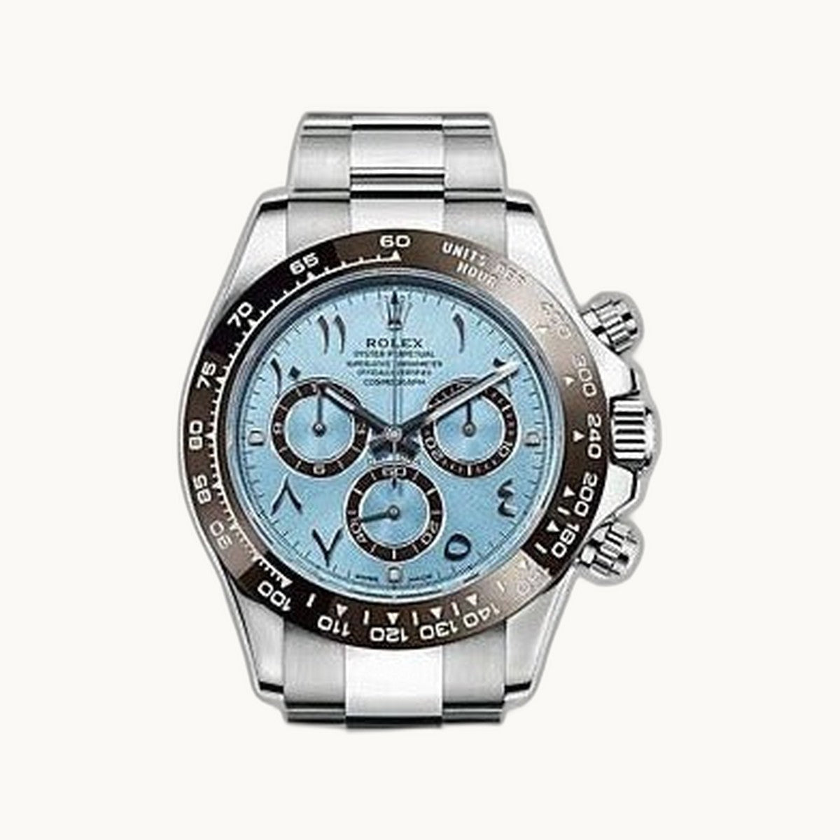 Rolex Cosmograph Daytona 116506 Ice Blue Platinum - Open Wrist