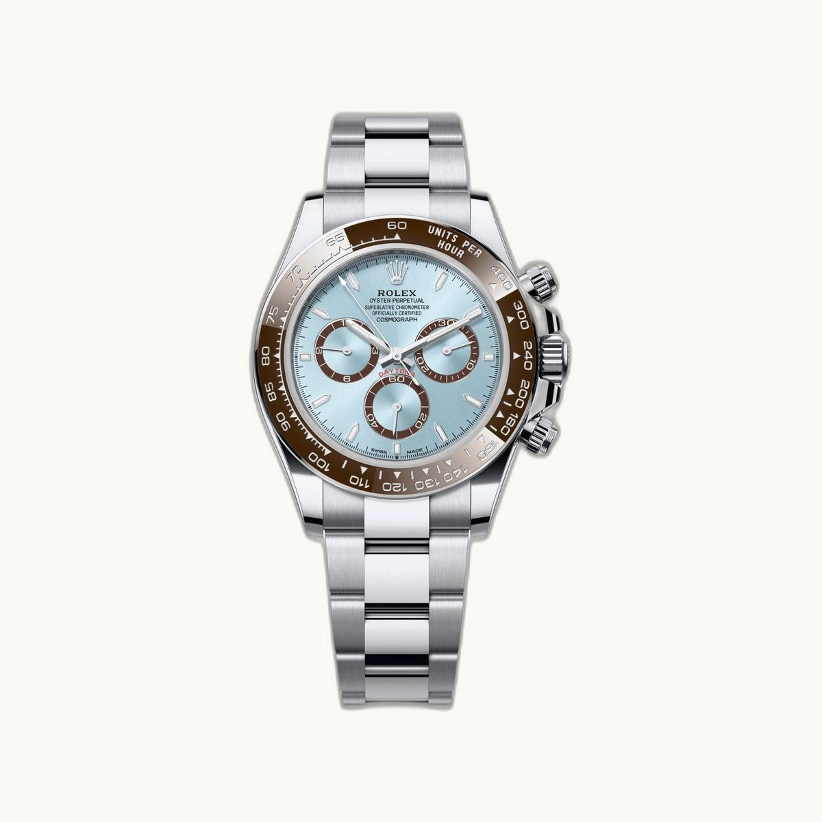 Rolex Cosmograph Daytona 126506 Ice Blue Platinum - Open Wrist