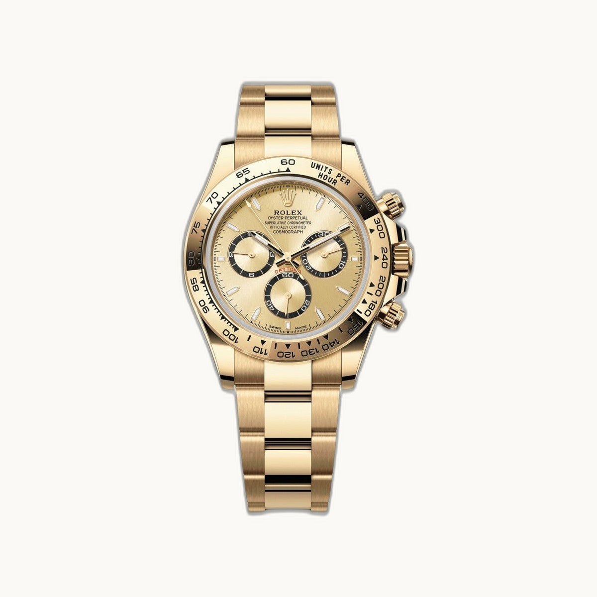Rolex Cosmograph Daytona 126508 Black Yellow Gold - Open Wrist