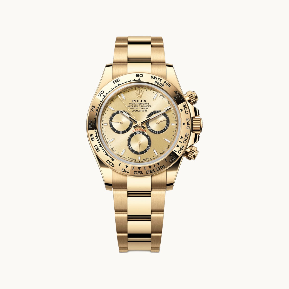 Rolex Cosmograph Daytona 126508 Green Yellow Gold - Open Wrist