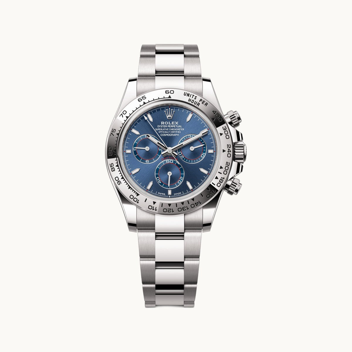 Rolex Cosmograph Daytona 126509 Turquoise White Gold - Open Wrist