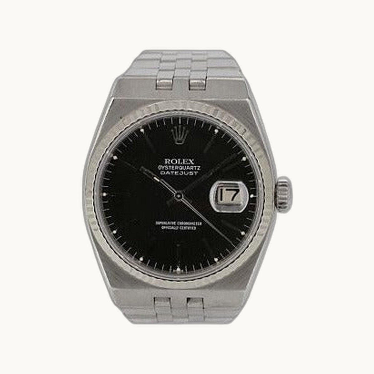 Rolex Datejust 16014 Black - Open Wrist