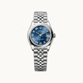 Rolex Datejust 31 278240 Bright Blue - Open Wrist