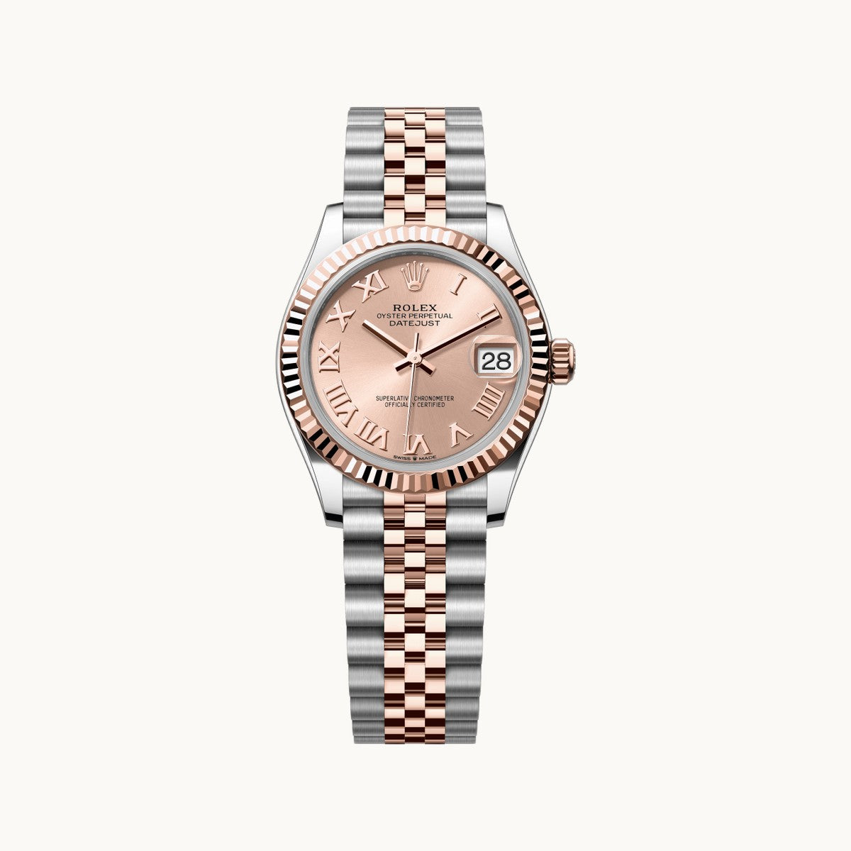 Rolex Datejust 31 278271 Aubergine Diamond Two-Tone - Open Wrist