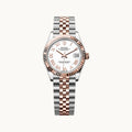 Rolex Datejust 31 278271 White MOP Diamond Everose TT - Open Wrist