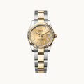 Rolex Datejust 31 278273 Champagne Diamond YG TT - Open Wrist