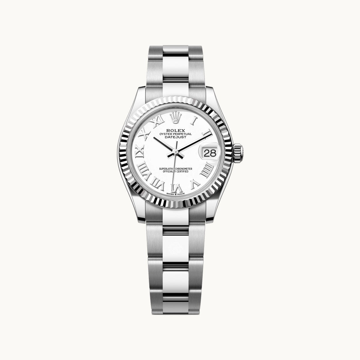 Rolex Datejust 31 278274 White MOP Diamond - Open Wrist