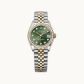 Rolex Datejust 31 278383RBR Green Roman - Open Wrist