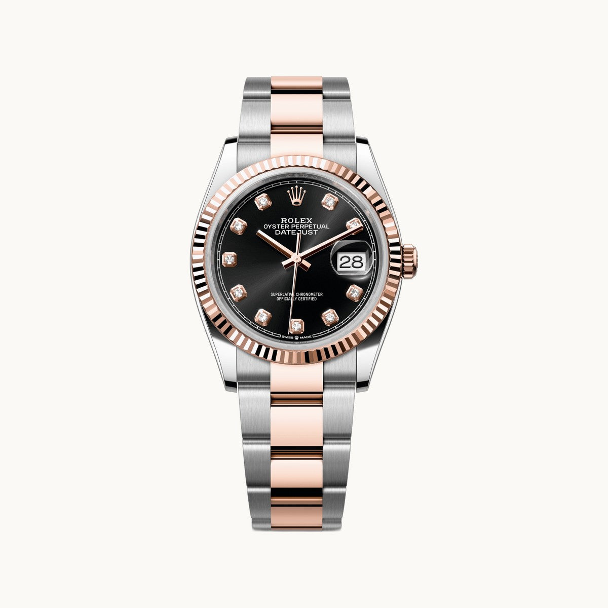 Rolex Datejust 36 126231 Sundust TT Everose - Open Wrist