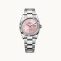 Rolex Datejust 36 126234 Pink Fluted Jubilee - Open Wrist