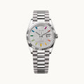 Rolex Datejust 36 128239 Silver White Gold - Open Wrist