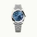 Rolex Datejust 41 126300 Blue Palm Motif Jubilee - Open Wrist