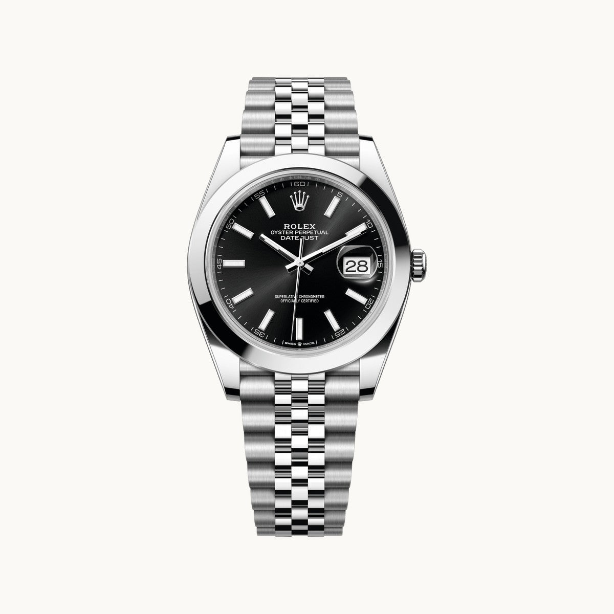Rolex Datejust 41 126300 Chocolate Smooth Jubilee - Open Wrist