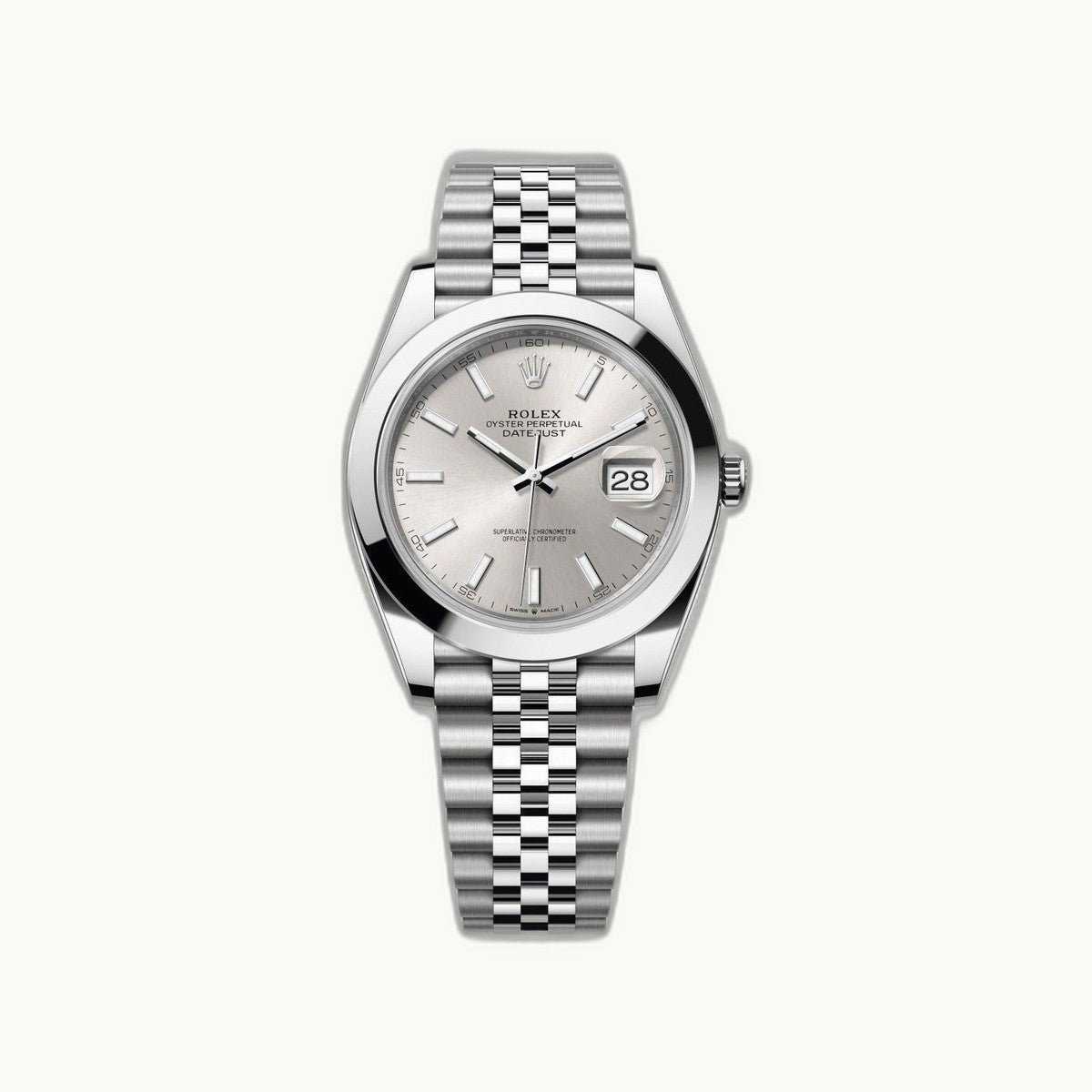Rolex Datejust 41 126300 Dark Rhodium Stick Jubilee - Open Wrist