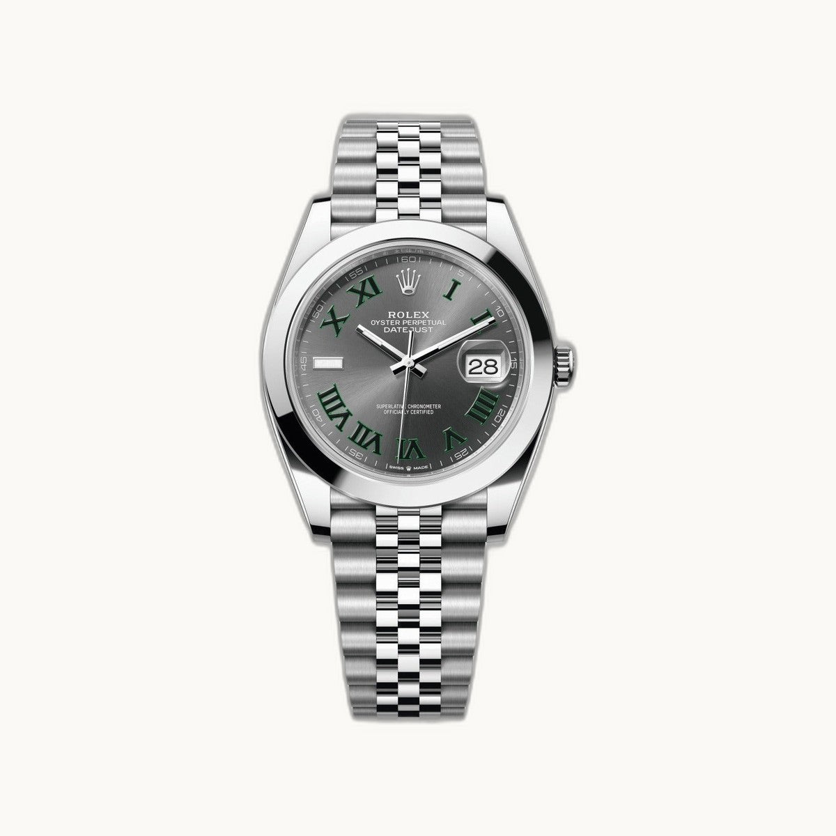 Rolex Datejust 41 126300 Slate Stick Jubilee - Open Wrist