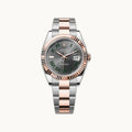 Rolex Datejust 41 126331 Aubergine Oyster Everose - Open Wrist
