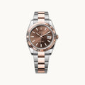Rolex Datejust 41 126331 Chocolate Oyster Everose - Open Wrist